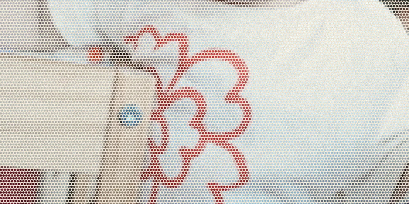 Child wearing a flower graphic tee during everyday play; a bold Paper halftone photo treatment