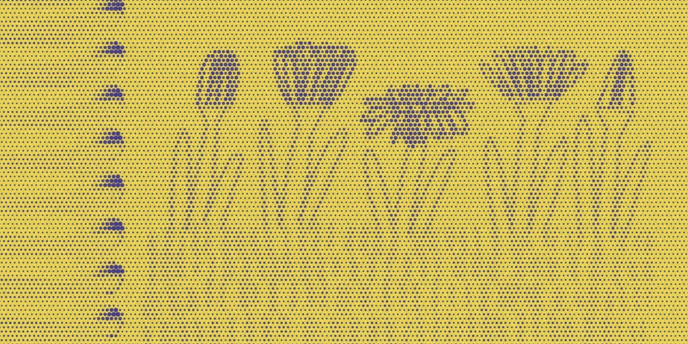 Flowers and binding on the Life Happened journal, with a bold halftone treatment