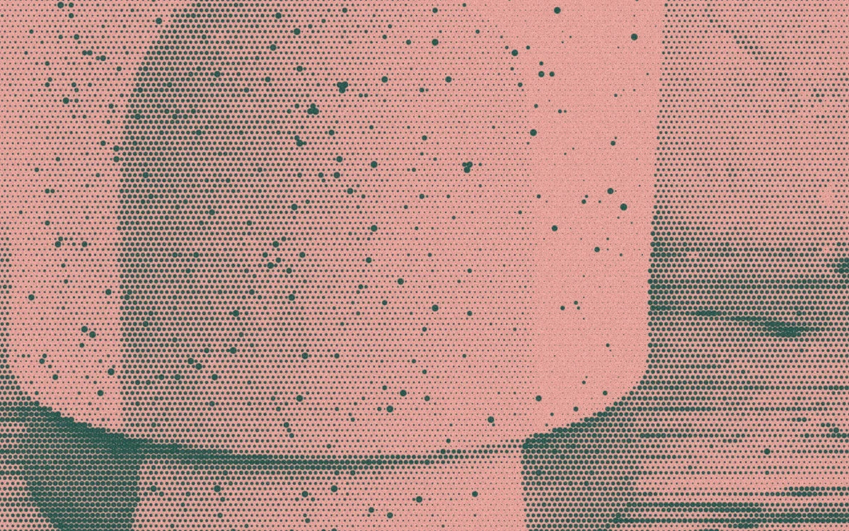 Glazed Portal planter, with a bold halftone treatment