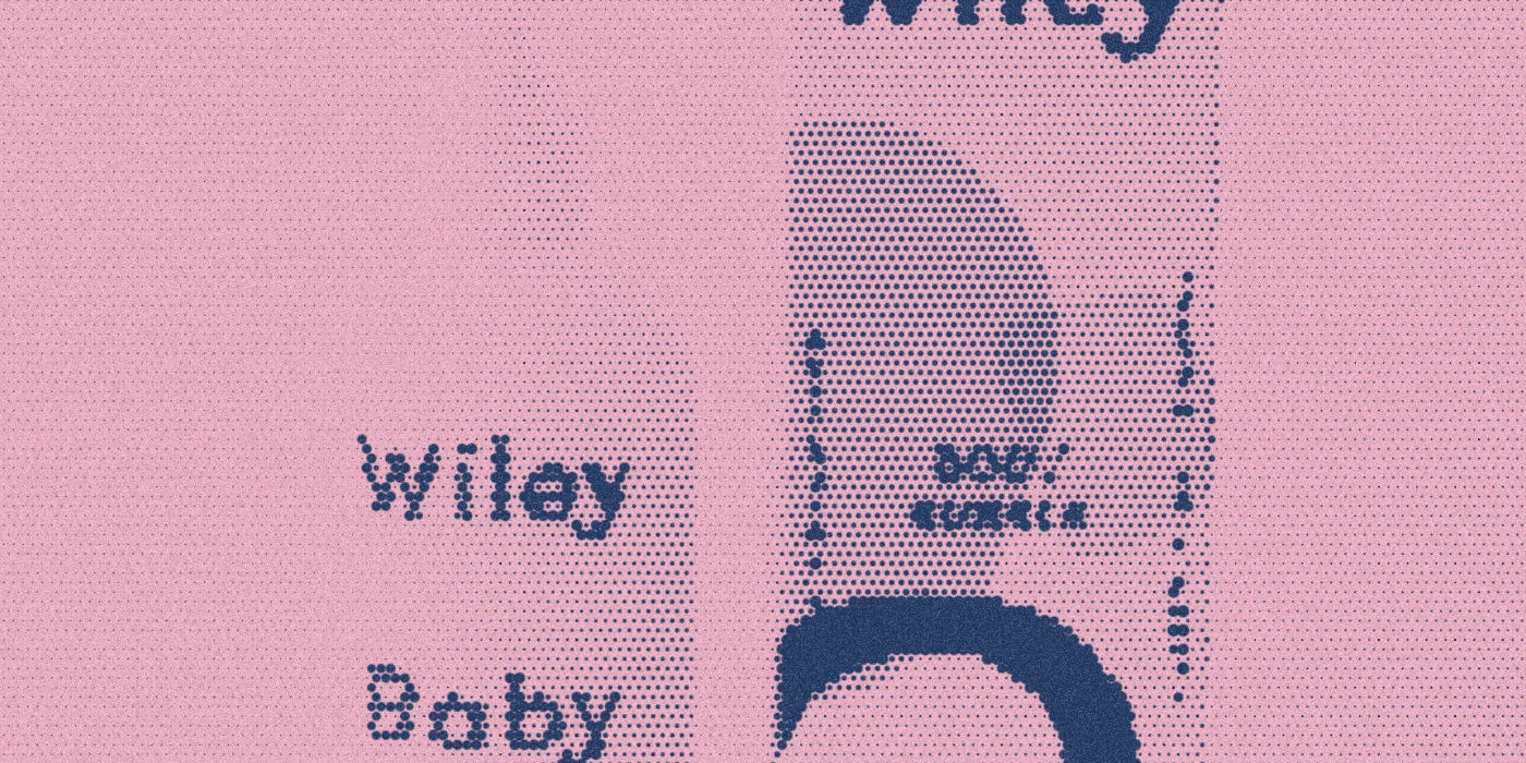 Wiley Body Bubble pump bottle beside its carton, with a bold halftone treatment