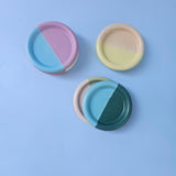 Half & Half Coaster • Colorful Handmade Ceramic