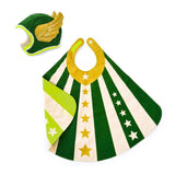 Green Cape and Hat Hero Costume