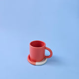 Half & Half Coaster • Colorful Handmade Ceramic