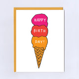 Birthday Ice Cream Greeting Card