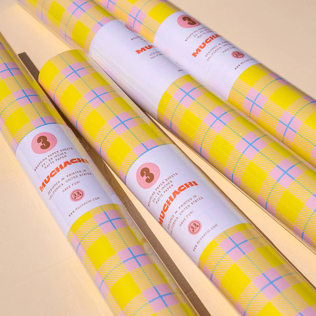 Muchachi - Guayaba Wrapping Paper - Roll of 3 Sheets