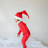 Red Holiday Elf Pajama Costume, Santa Costume