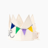 First Birthday Crown, Cotton Fabric Crown Is Adjustable