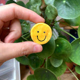 Yellow Smiley Face Magnet | Fridge Magnet