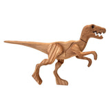 The Serious Toy Company - Wooden Velociraptor Dinosaur with Magnetic Joints
