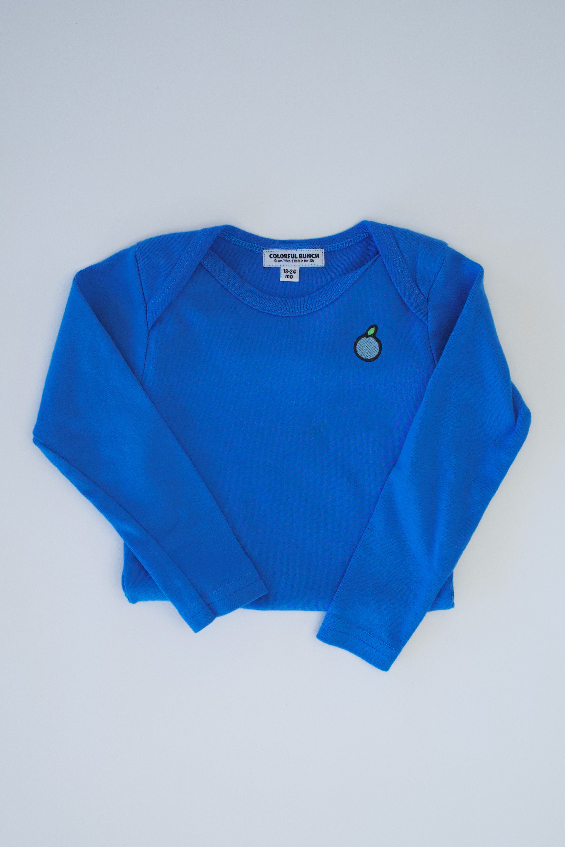 The Everyday Long-Sleeve Bodysuit in Blue – Colorful Bunch