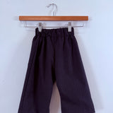 Dark striped kids’ pull-on pants made in San Francisco