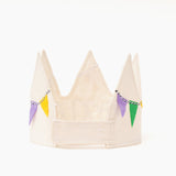 First Birthday Crown, Cotton Fabric Crown Is Adjustable