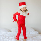 Red Holiday Elf Pajama Costume, Santa Costume